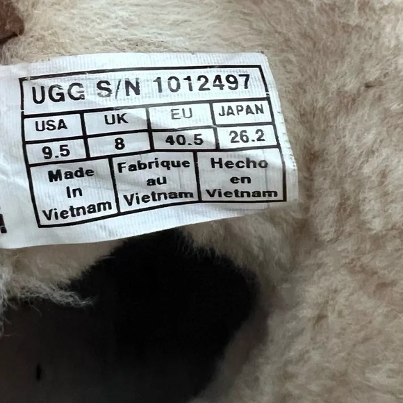 Women's UGG Kristin Suede Sheepskin Wedge Ankle Boots Chestnut Size 9.5 #1012497 - Picture 9 of 9